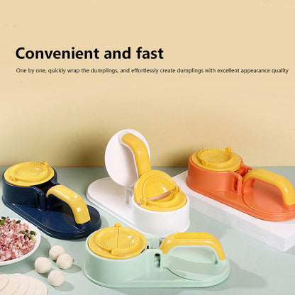 Newly Upgraded Dumpling Wrapper Press — Mold for Making Dumplings & Buns, Dough Rolling Tool, Compact Wrapper Press