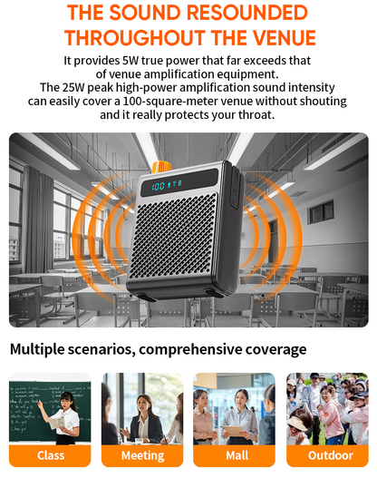"Little Bee" Wireless Voice Amplifier — New Model Wireless Microphone for Teachers, Tour Guides, and Retail Promotions