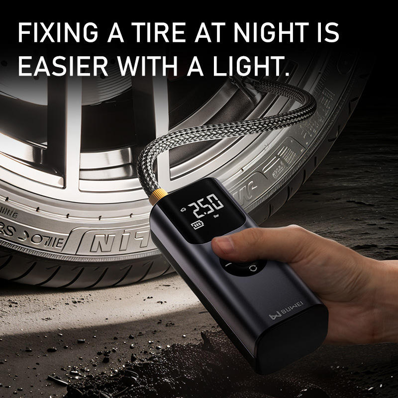 Car mounted inflator, portable wireless pump, car tire automatic high-pressure inflator, mobile phone charging