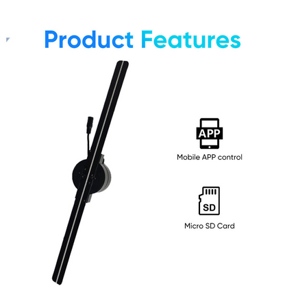 Holographic Projection 3D Fan Advertising Machine Holographic Advertising Machine Air Imaging Naked Eye Fan Screen
