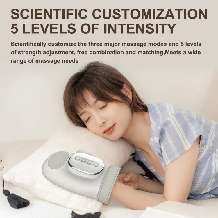 Smart hand massager, finger massager, hand beauty device for fingers, palms, wrists, joints, heating compress, air pressure, finger separation.