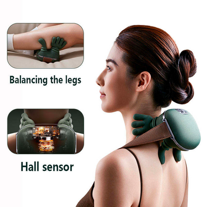 Multifunctional mini trapezius portable home shoulder and neck kneading massage heating shawl cervical vertebra small massager