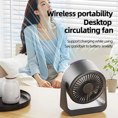New Mini Electric Fan Desktop Dormitory USB Fan Wall-Mounted Home Dormitory Circulating Fan