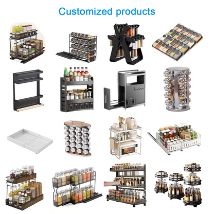 Strong suction cup spice container for kitchen use, no drilling required, wall-mounted shelf for storing and organizing condiments.