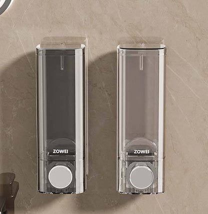 Suction Cup Soap Dispenser Wall-Mounted Hand Sanitizer Pump Dispenser Bottle No-Drill Shampoo & Shower Gel Box Wall-Mounted Mount