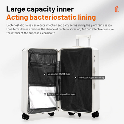 Multifunctional, High-Capacity Rotating Storage Box with Charging Port and Cup Holder — Ideal for Travelers (Men & Women)