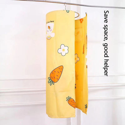 Stainless steel spiral clothes drying rack, large round rotating for home use, for drying quilts, sheets, and duvet covers.