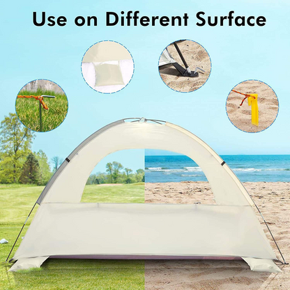 Seaside beach UV resistant, durable, lightweight, windproof, rainproof, foldable Oxford automatic outdoor camping tent