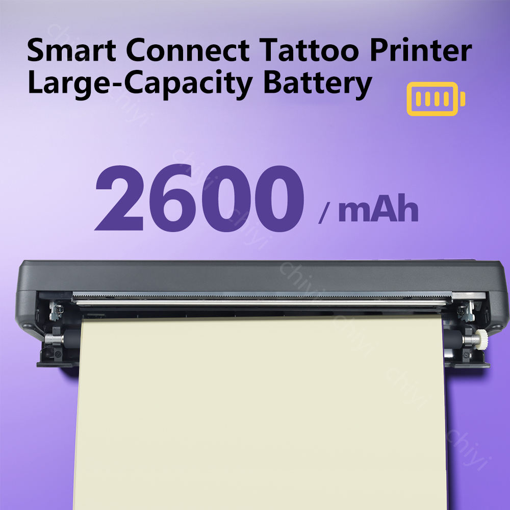 Portable A4 wireless thermal printer, color style tattoo stencil printer, iOS and Android compatible, low price, office use, in stock.