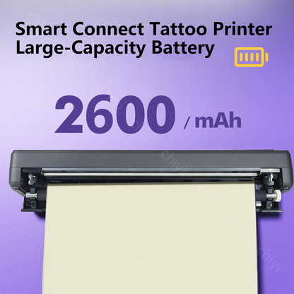 Portable A4 wireless thermal printer, color style tattoo stencil printer, iOS and Android compatible, low price, office use, in stock.
