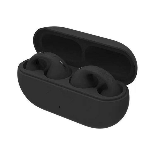 Bluetooth earphones with bone conduction clip on design, wireless dual ear, high aesthetic value, ultra clear sound quality, and long standby time
