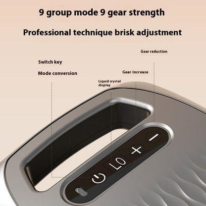 Fascia Gun with 10 Attachments — Full-Body Massager for Back, Legs, and Arms — Comprehensive Muscle Relaxation — Ergonomic Angled Design