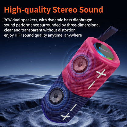 New Portable Magnetic 2-in-1 Bluetooth Speaker with Colorful Subwoofer and Two-Tone Design