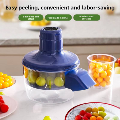 Fully Automatic Electric Fruit & Vegetable Peeler — Household & Commercial Use — For Grapes, Garlic, and Fruits