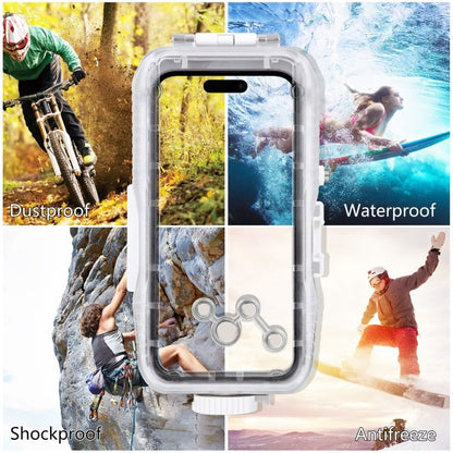 PULUZ Diving Case for iPhone 16 / 15 Pro Max — 40-Meter Sealed Waterproof Housing