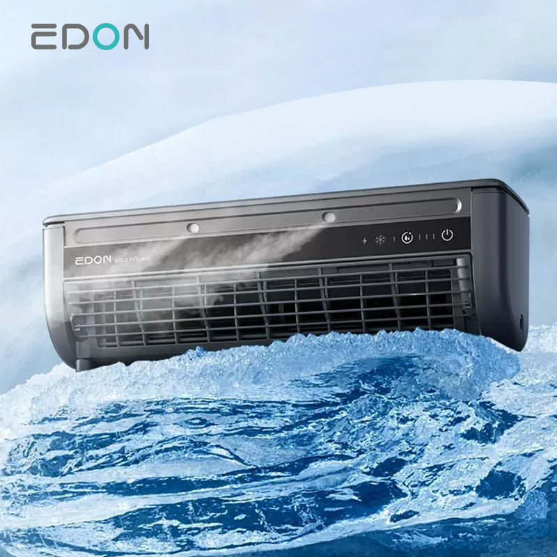 New type of wall-mounted cooling fan, high-power rechargeable fan, household air cooler, portable electric table fan