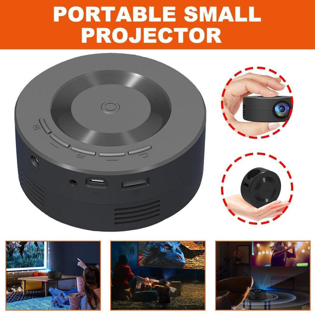 Home projector with portable mini mobile phone screen mirroring for animation projection
