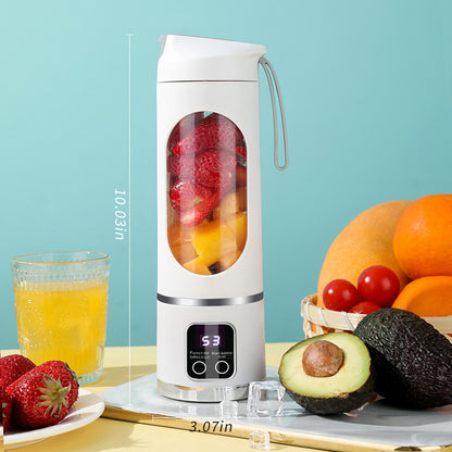 Portable rechargeable mini juicer cup for home use, multi-functional juicer cup.