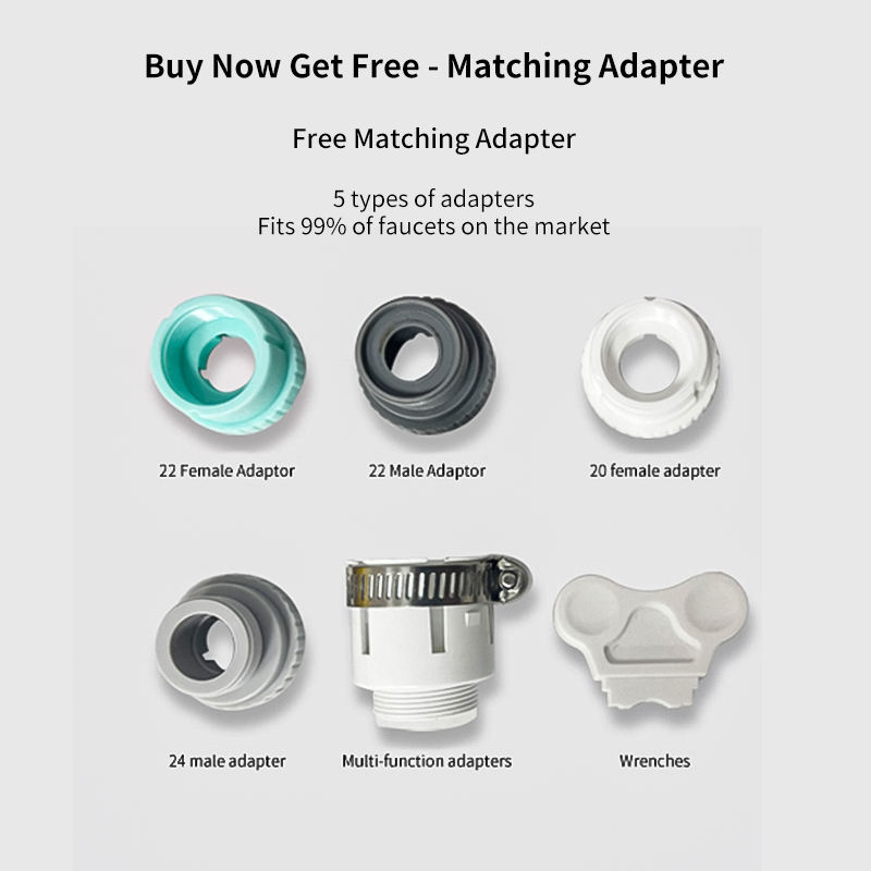 Supportable, washable, long-life household seven-stage faucet water purifier