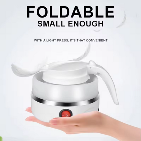 0.6L silicone folding portable travel kettle electric kettle foldable kettle travel electric heating belt detachable power cord