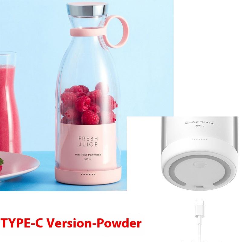 Portable electric juicer, wireless charging, small household juicer cup 350ml