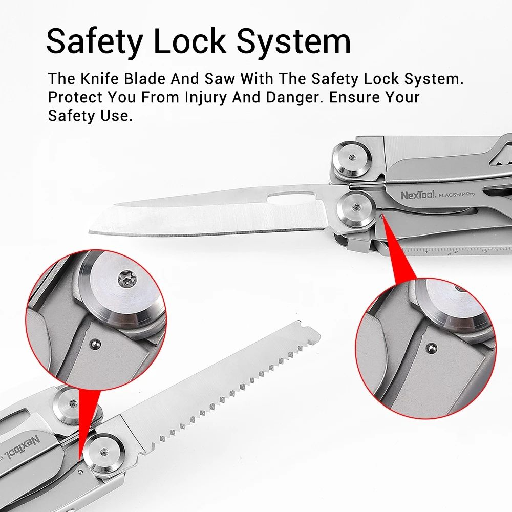 Multi-functional stainless steel folding pliers, outdoor camping emergency repair tool
