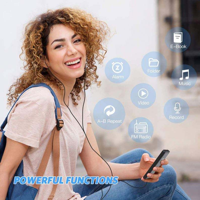 Portable player with 1.8-inch thin-film transistor display, portable music player, lossless video recorder, FM radio, video support, TF card, MP3 player.