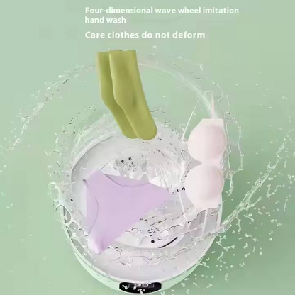 Portable mini household washing machine with USB rechargeable function for washing underwear and socks; cordless electric washing cup.