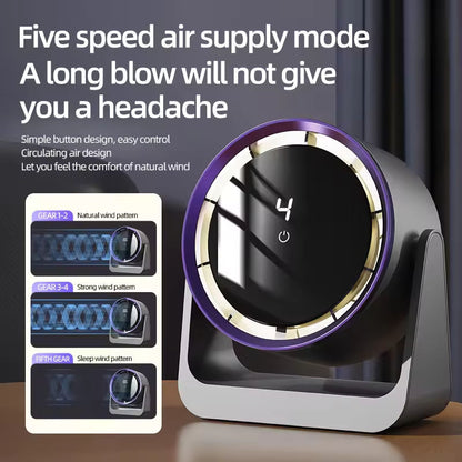 New Mini Electric Fan Desktop Dormitory USB Fan Wall-Mounted Home Dormitory Circulating Fan