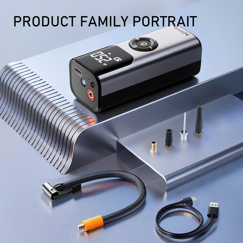 Car mounted inflator, portable wireless pump, car tire automatic high-pressure inflator, mobile phone charging