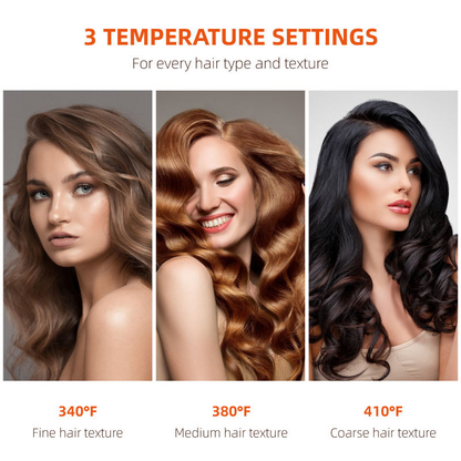 Professional 25mm automatic LED electric PTC ceramic deep wave curling self rotating curling iron