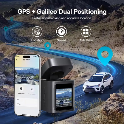 Baseus 3k dashboard cam VD1 front cam high-definition built-in global positioning system Galileo supercapacitor car DVR car camera recorder supports 24-hour parking