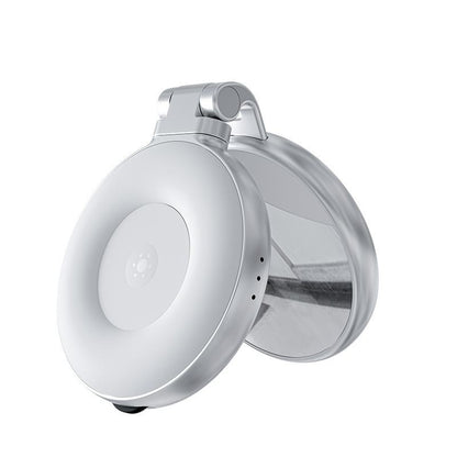 Mini zoom phone selfie mirror beauty fill light, three-color temperature portable rotatable and retractable fill light
