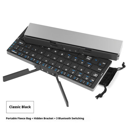 Foldable Mini-Keyboard with a Premium Business Aesthetic — Rechargeable, Compatible with Mobile Phones and Computers, Ideal for Office Use