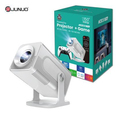HCS350PRO Portable Projector 4K HD Android Home Gaming Projector with WiFi 6G