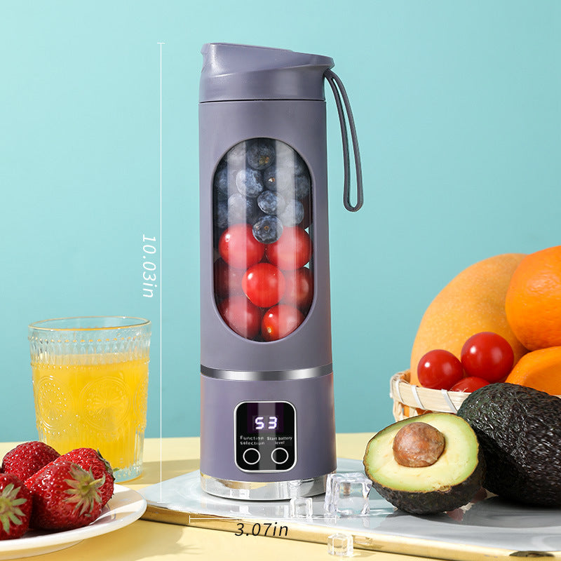 Portable rechargeable mini juicer cup for home use, multi-functional juicer cup.