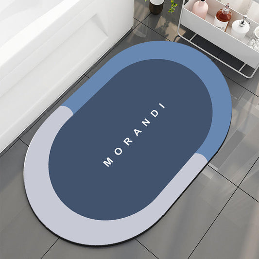 Hot-selling bathroom anti-slip mat, household toilet floor mat, water-absorbing and stain-resistant mat, diatomaceous earth foot mat