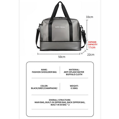 Short trip storage bag, lightweight luggage bag, business trip large-capacity handbag, travel gym bag, training bag