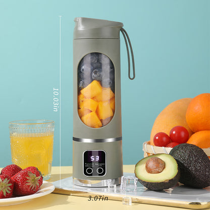 Portable rechargeable mini juicer cup for home use, multi-functional juicer cup.