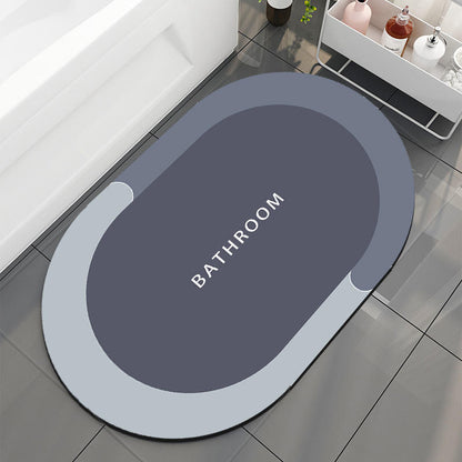 Hot-selling bathroom anti-slip mat, household toilet floor mat, water-absorbing and stain-resistant mat, diatomaceous earth foot mat