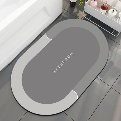 Hot-selling bathroom anti-slip mat, household toilet floor mat, water-absorbing and stain-resistant mat, diatomaceous earth foot mat