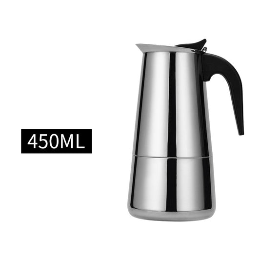 Italian Moka Pot, Stainless Steel Home Moka Coffee Maker, Coffee Brewing Equipment