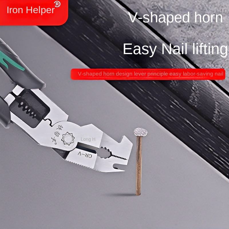 Heavy-duty deluxe industrial-grade multi-functional wire cutters with elbows