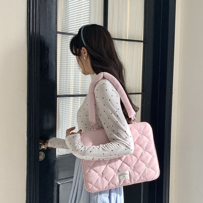 New INS-style shoulder bag, sweet and versatile laptop bag