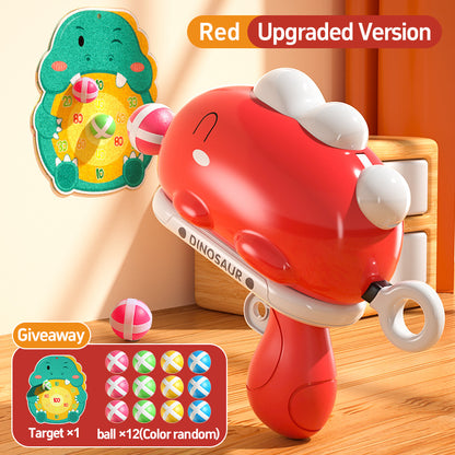 Children's Dinosaur Ball Toy Sticky Ball Shooting Parent-Child Interactive Ball Toy Dartboard Toy
