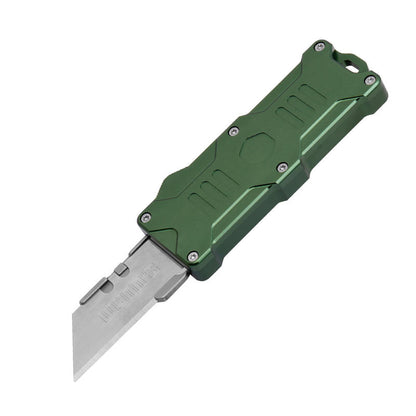 Thickened heavy-duty aluminum alloy utility knife, cable stripper, woodworking knife, trapezoidal blade, wallpaper knife