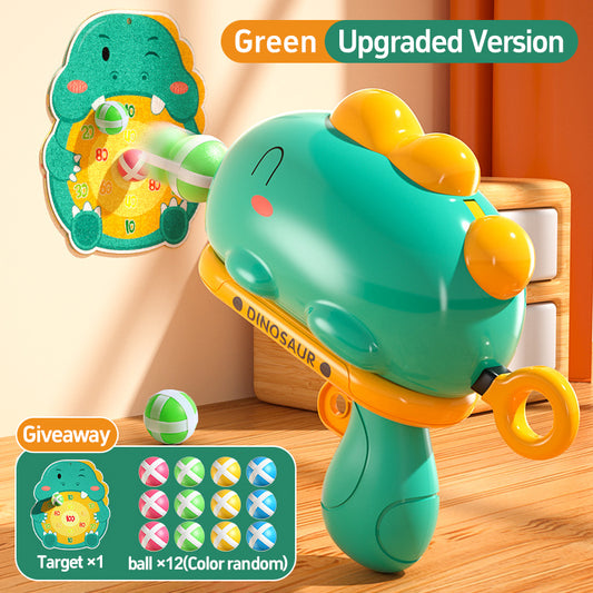 Children's Dinosaur Ball Toy Sticky Ball Shooting Parent-Child Interactive Ball Toy Dartboard Toy