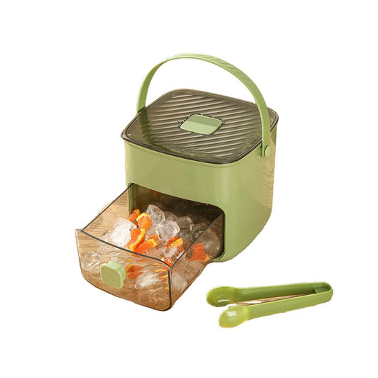 Portable 48-compartment ice bucket, ice maker, ice cube mold, ice freezer, food-grade, large capacity, household press-type ice tray