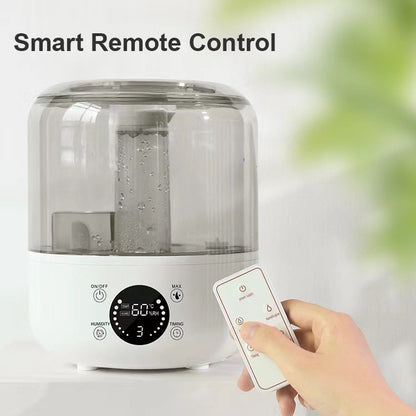 Mini ultrasonic humidifier for home use, quiet desktop sprayer, office aromatherapy, large capacity, top-fill water dispenser, bedroom.