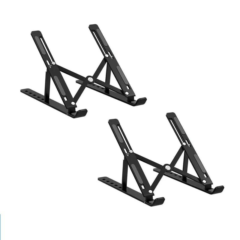 Ten-level adjustable aluminum alloy laptop stand, portable folding desktop height-adjustable tablet cooling stand